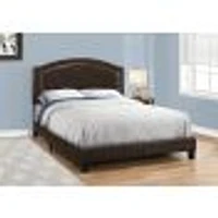 Arched Elegant Nailhead Trim Bed Frame - Queen