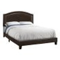 Arched Elegant Nailhead Trim Bed Frame - Queen