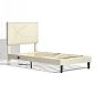 Upholstered Foothill Platform Bed with LED Light and USB Ports by Maison Classique