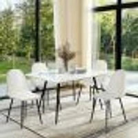 Set of 4 Minimalist Side Chairs by Maison Classique