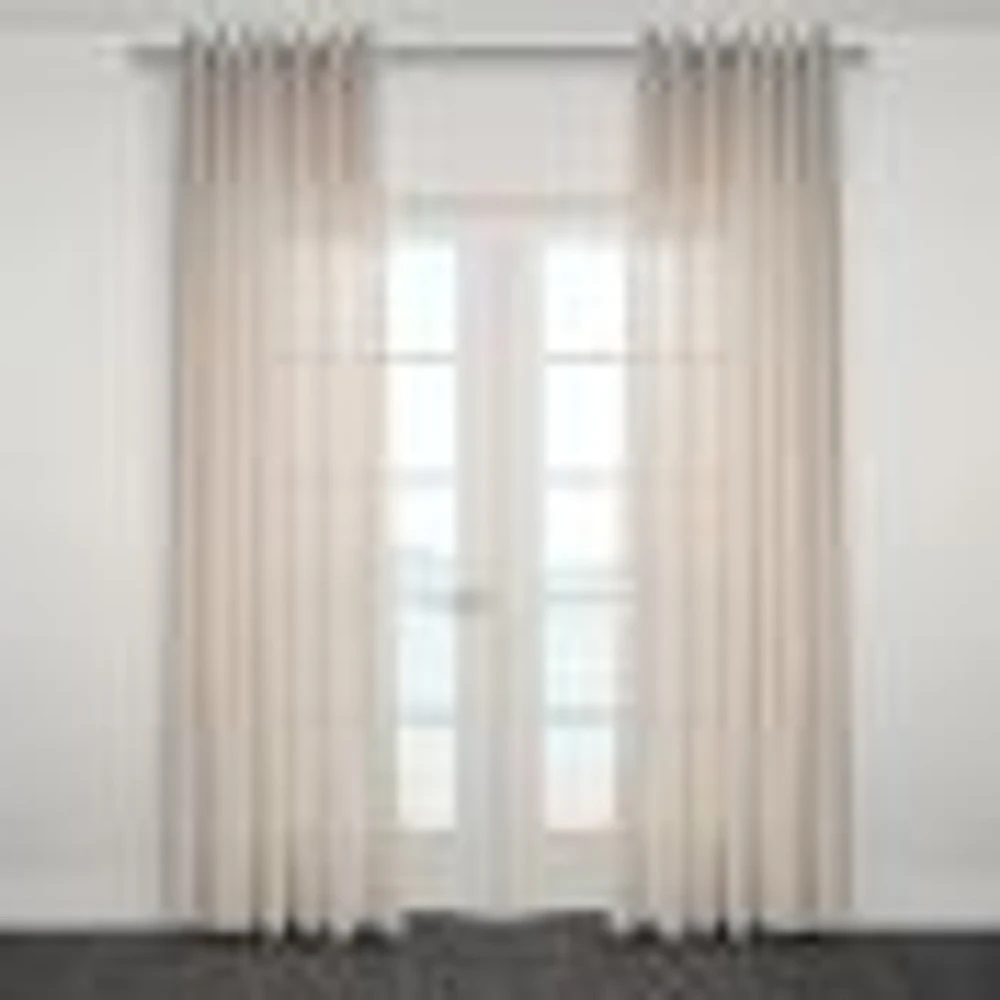 Imola Semi Sheer Jacquard Grommet Curtain