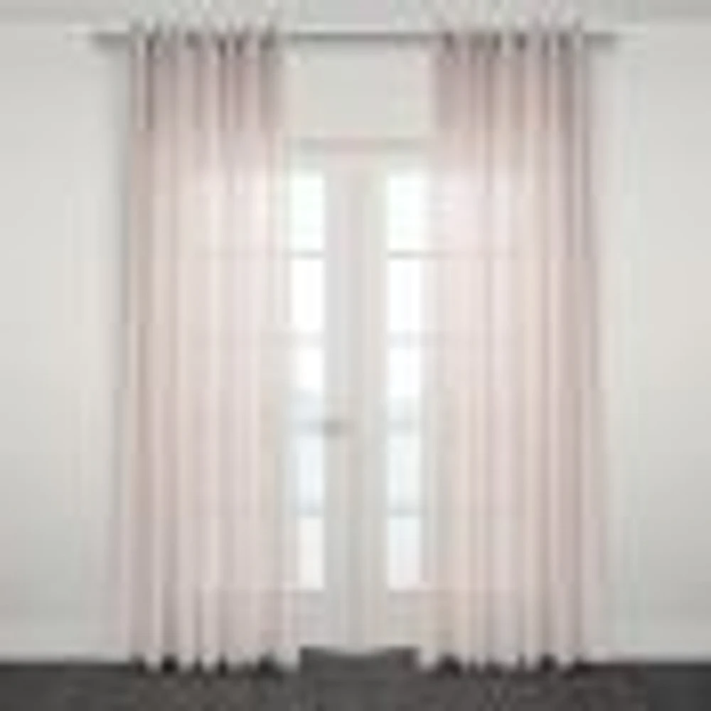 Imola Semi Sheer Jacquard Grommet Curtain