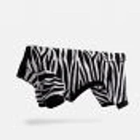 Dog's Pack of 2 Pyjamas by SilverPaw - Zebra Print and Red Waffle
