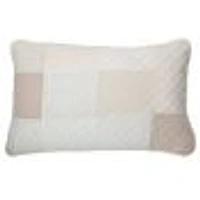 Brunelli couvre-oreiller en patchwork - Meringue