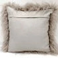 Coussin en fourrure d'agneau