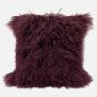 Coussin en fourrure d'agneau