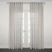 Prada Semi Sheer Jacquard Grommet Curtain