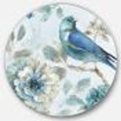 Indigold Watercolor Lovely Bird Round Wall Art