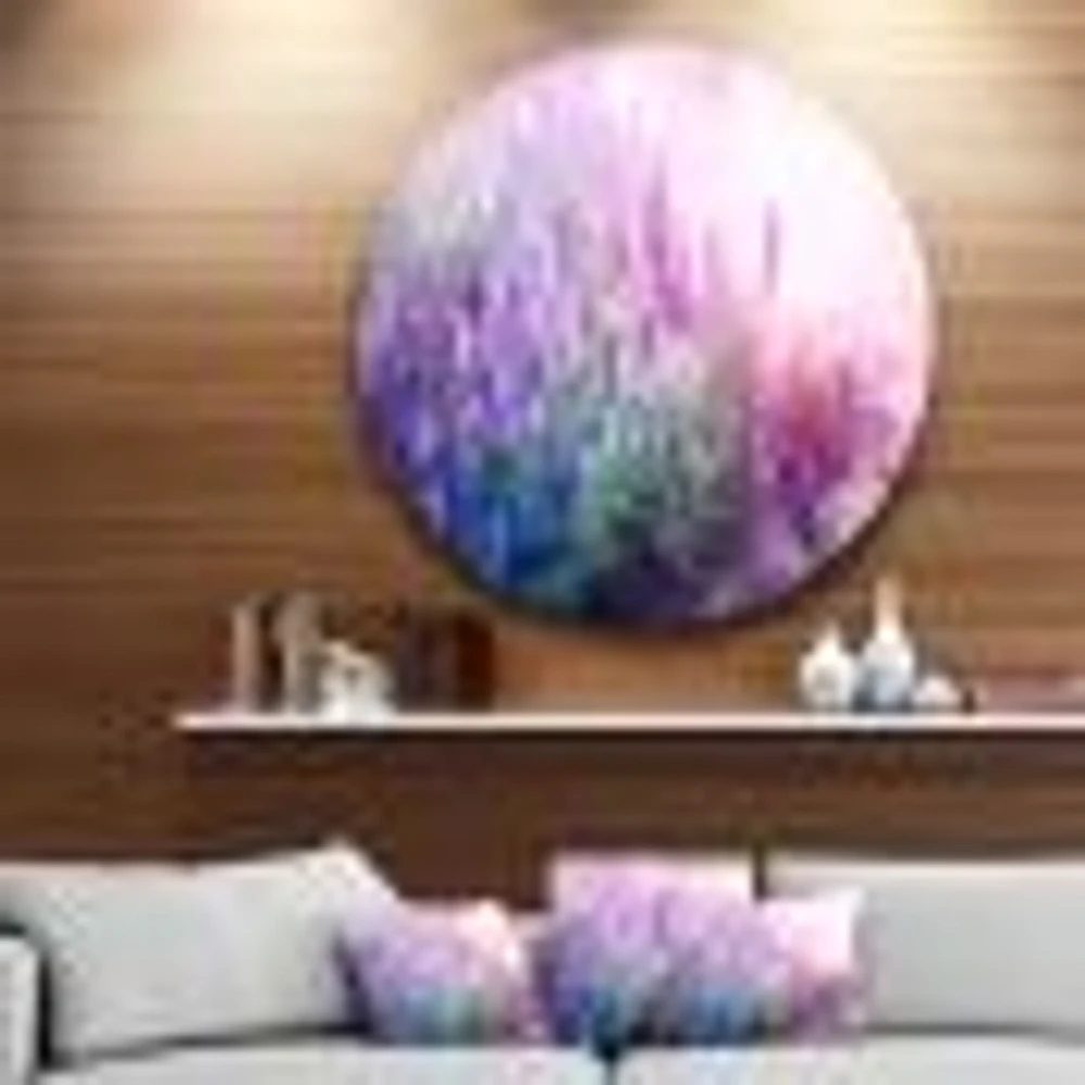 Growing and Blooming Lavender Metal Wall Art