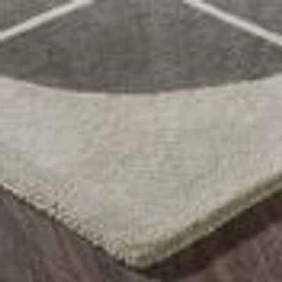 Tapis « Perseverance » - Avoine/Charbon