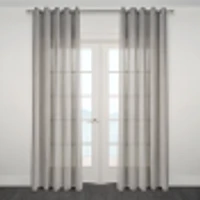 Novarra Wide Semi Sheer Jacquard Grommet Panel