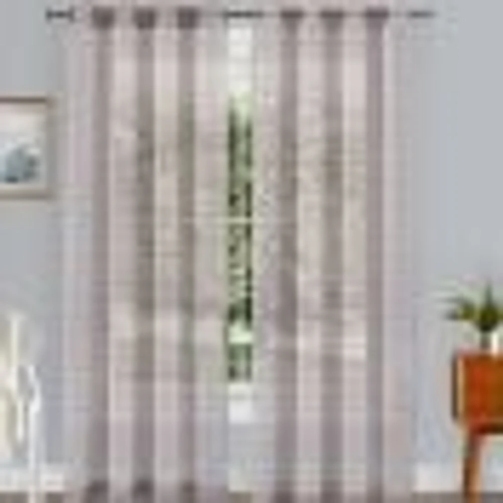 Opal Semi Sheer Jacquard Grommet Curtain