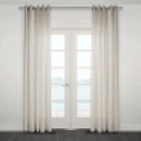 Ortona Wide Semi Sheer Jacquard Grommet Panel