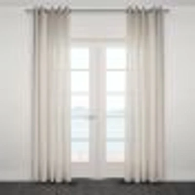 Ortona Wide Semi Sheer Jacquard Grommet Panel