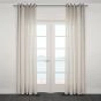 Ortona Wide Semi Sheer Jacquard Grommet Panel