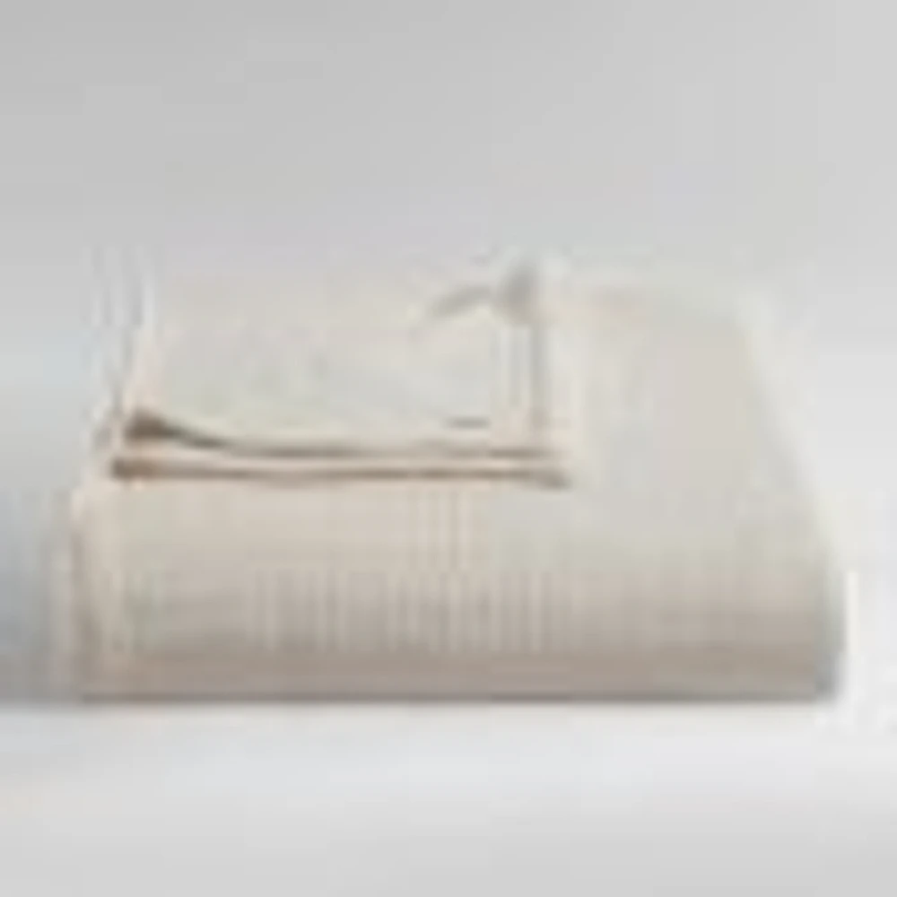 Honeycomb Cotton Blanket by Calvin Klein