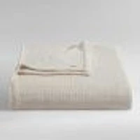 Honeycomb Cotton Blanket by Calvin Klein