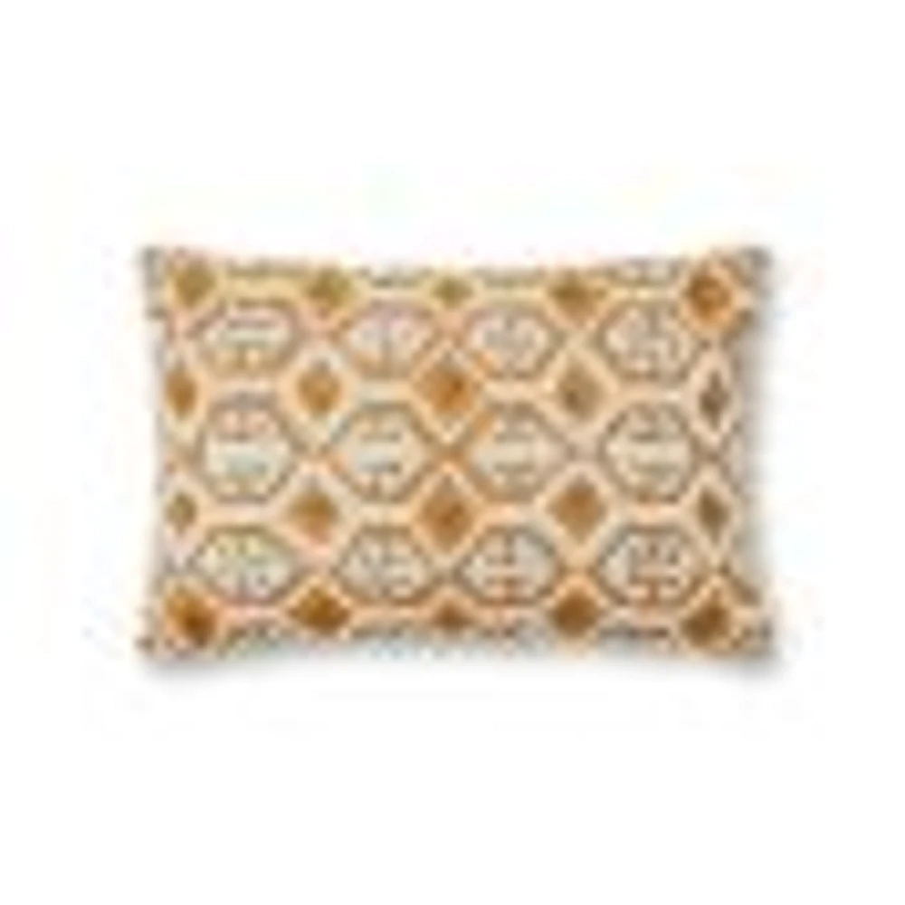 Coussin Waylon par Loloi - Ivoire et Multi