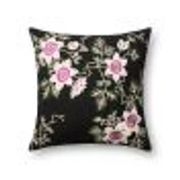 Coussin Ariel par Loloi - Noir et Ivoire