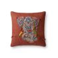 Coussin Sally par Loloi - Rouille et Multi