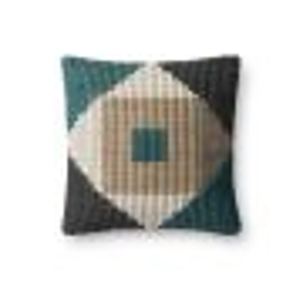 Loloi Murana Teal and Multi Cushion