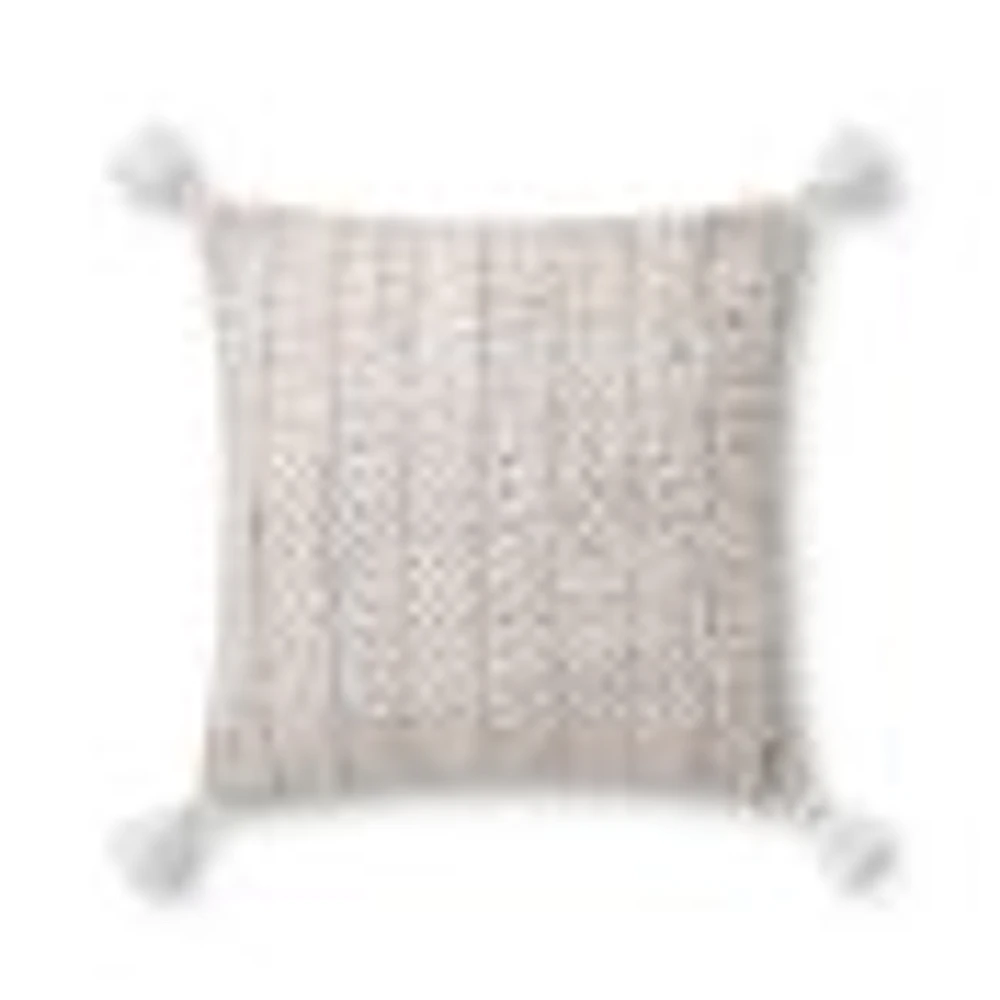 Coussin Bloone par Loloi - Blush et Naturel