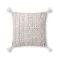 Coussin Bloone par Loloi - Blush et Naturel