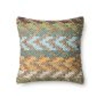 Loloi Willa Green and Multi Cushion