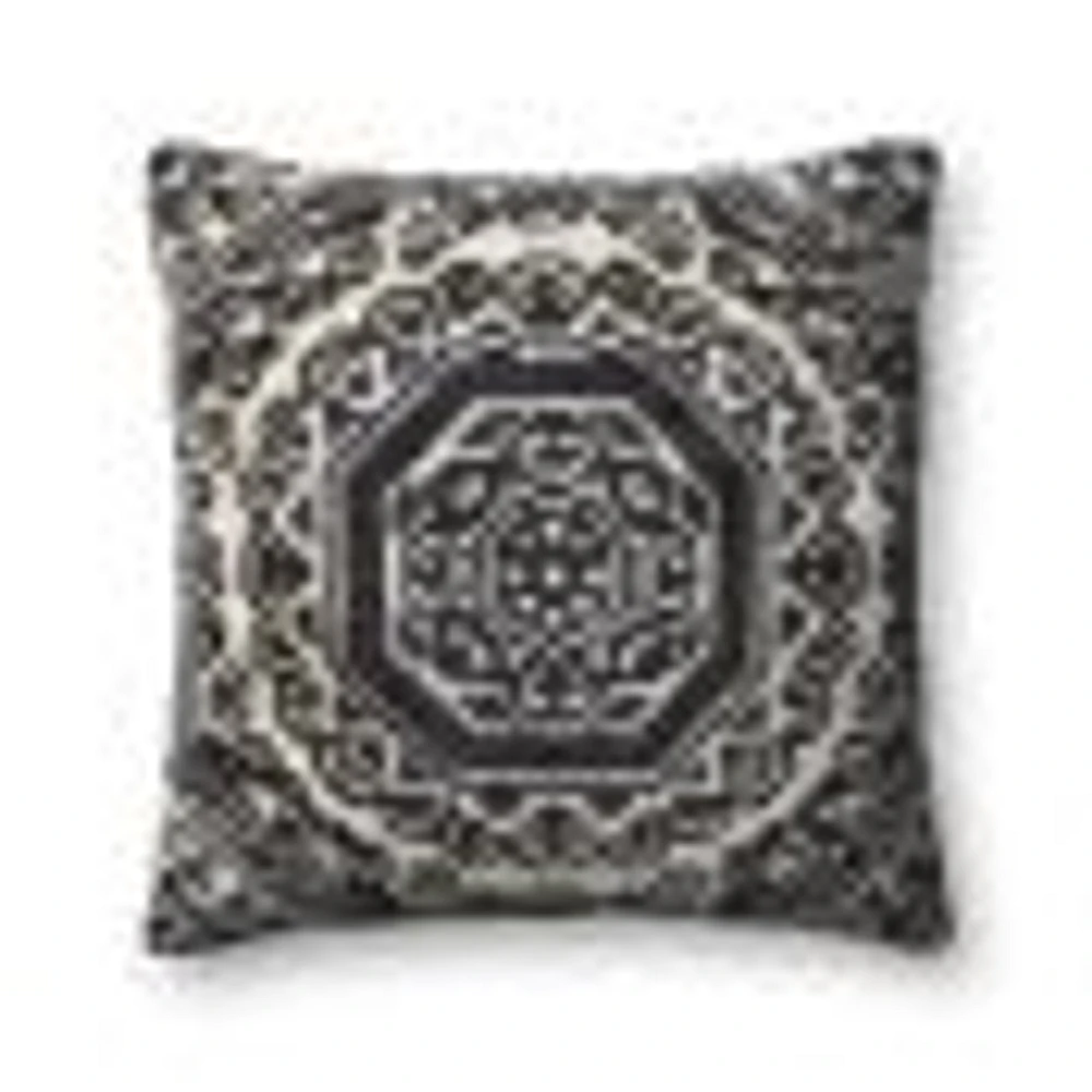 Coussin Gunter par Loloi - Noir et Blanc