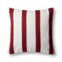 Coussin Briar par Loloi - Rouge et Ivoire