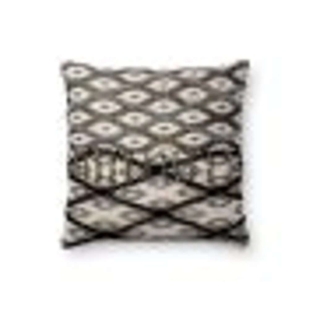 Coussin Avalon par Loloi - Noir et Blanc