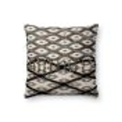 Coussin Avalon par Loloi - Noir et Blanc