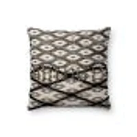 Coussin Avalon par Loloi - Noir et Blanc