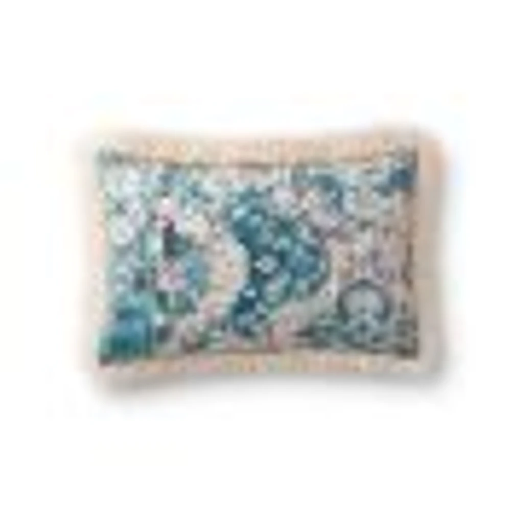 Coussin Torin par Loloi - Multi et Ivoire