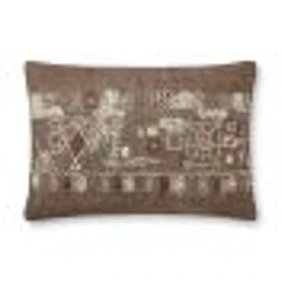 Coussin Dax par Loloi - Taupe et Multi