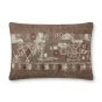 Coussin Dax par Loloi - Taupe et Multi