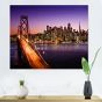 Toile  « San Francisco skyline and Bay Bridge »