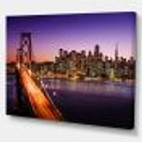 San Francisco skyline and Bay Bridge  Canvas Wall Art