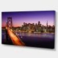 San Francisco skyline and Bay Bridge  Canvas Wall Art