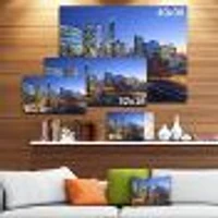 Chicago River with Bridges at Sunset  Wall Art