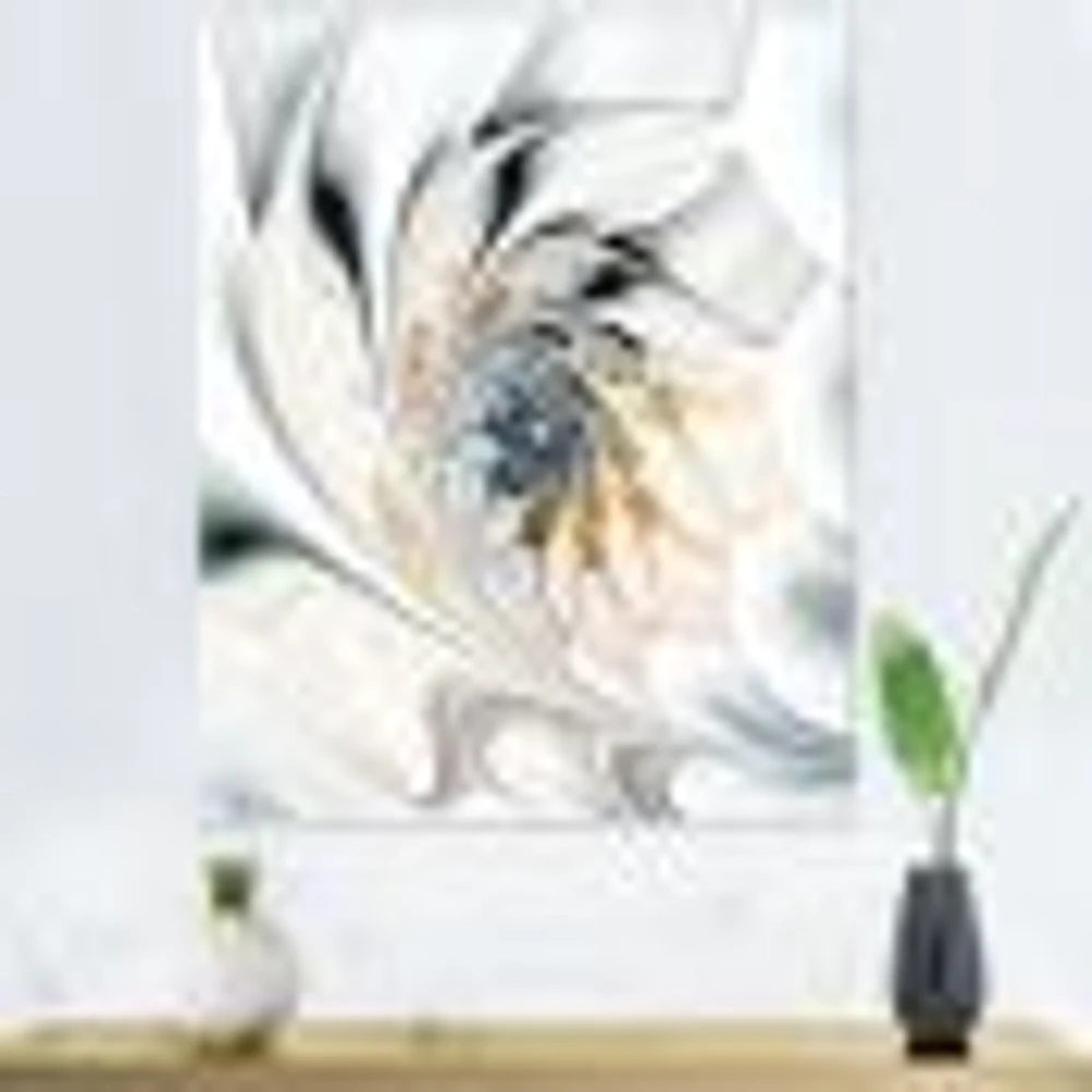 White Stained Glass  Wall Art Canvas