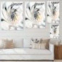 White Stained Glass  Wall Art Canvas