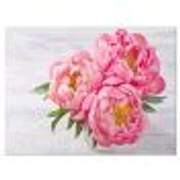 Toile « Bunch of Peony Flowers Vase