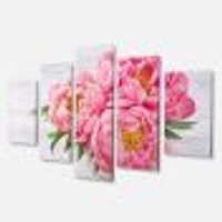 Toile « Bunch of Peony Flowers Vase