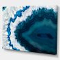 Blue Brazilian Geode Canvas Wall Art Print