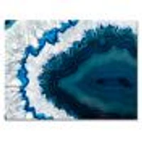 Blue Brazilian Geode Canvas Wall Art Print