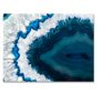 Blue Brazilian Geode Canvas Wall Art Print