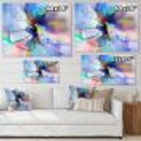 Abstract Creative Blue Flower Wall Art