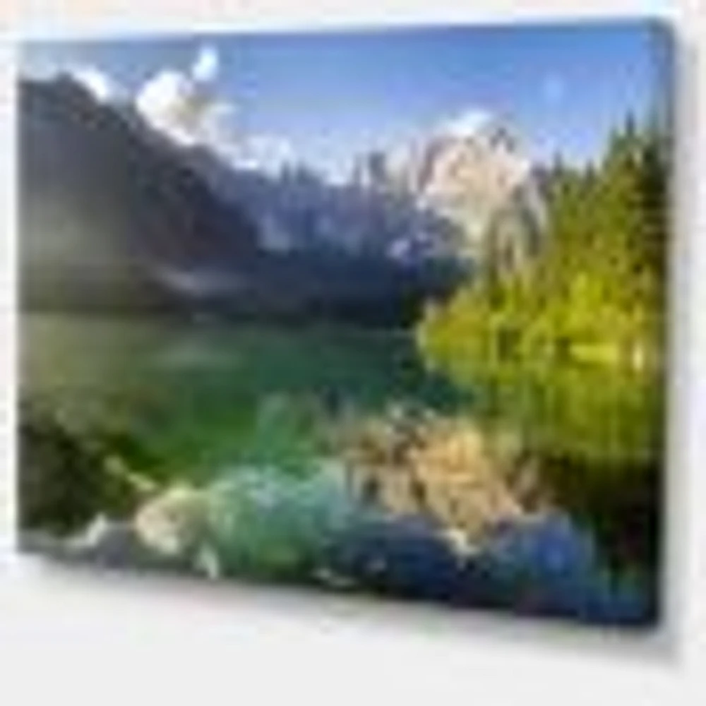 Green Mountain Lake the Alps  Wall Art