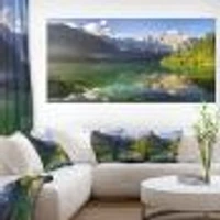 Green Mountain Lake the Alps  Wall Art